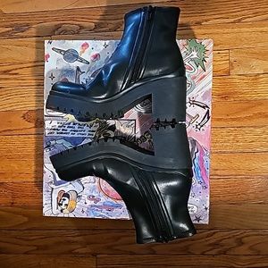 Jeffrey Campbell black boots.